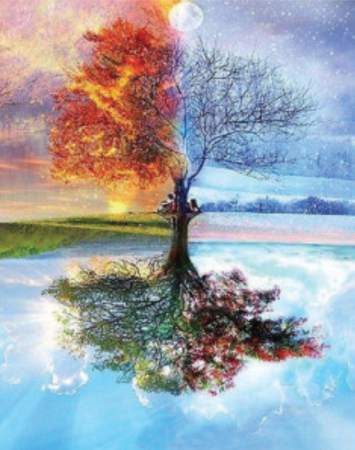 Estaciones del año-árbol de la vida